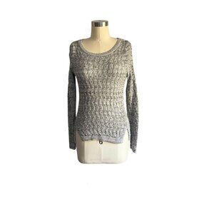 LOFT Gray Hi-Lo Sweater Top - XXSP